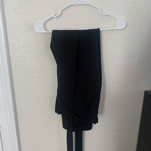 Forever 21 Contemporary Black Straight Leg Dress Pants